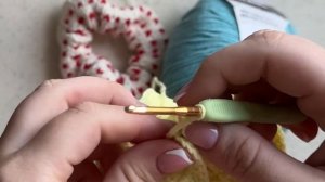 Резинка для волос крючком, за 30 минут