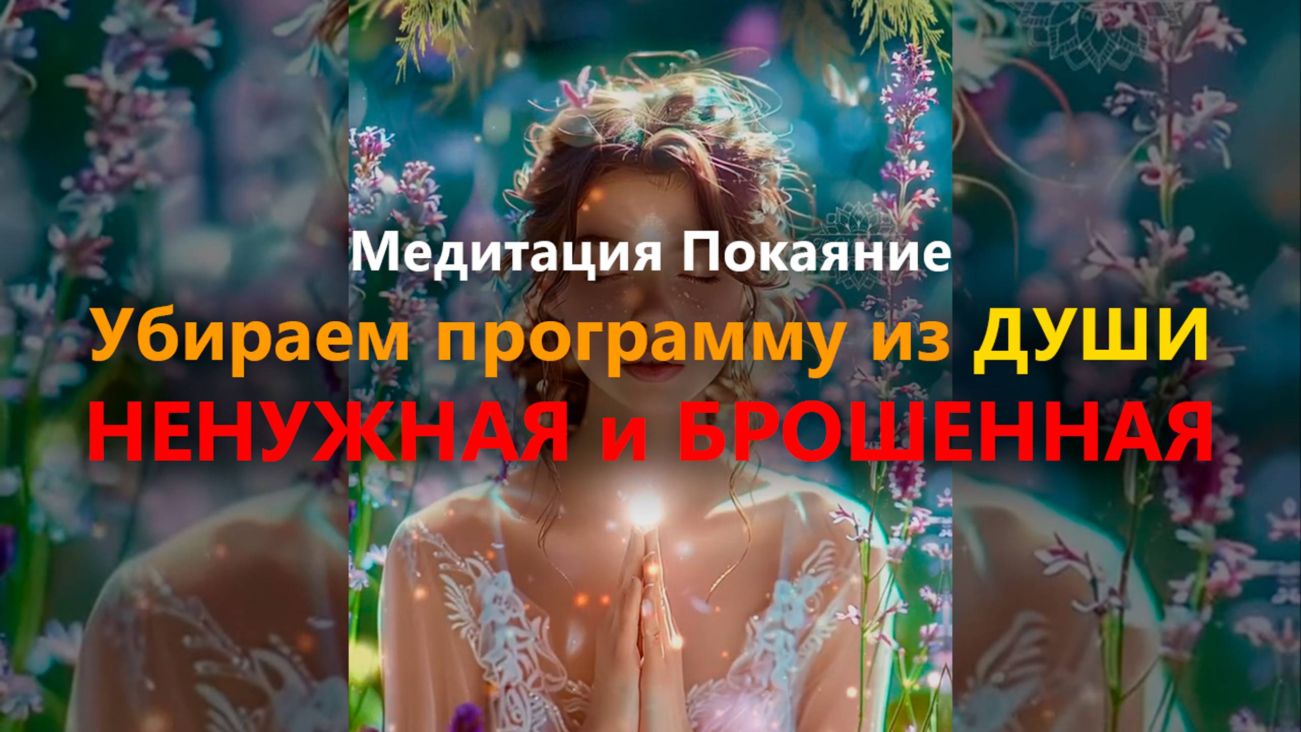 Медитация Покаяние "Убираем программу из ДУШИНЕНУЖНАЯ и БРОШЕННАЯ" #медитация #исцелениедуши