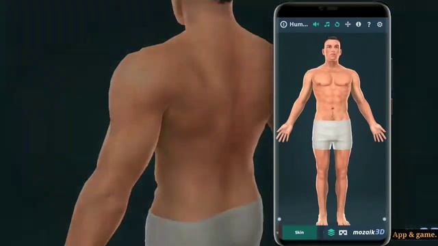 Human body Education male and female 3D image best educational apps review in Hindi смотреть онлайн