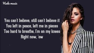 Selena Gomez - Same Old Love(Lyrics)