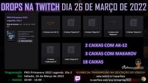 Warface - Drops na Twitch do dia 26-03-2022 às 10h até 16h)