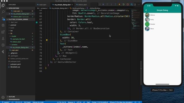 Flutter Tutorial | Material Dialog Builder part 1