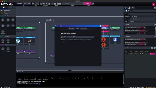 How to Setup Prometheus Metrics inside K8Studio | Kubernetes