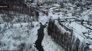 Ситуация в поселке Снежный: Лед на реке Дукче двинулся