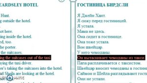 English speaking Hotel part 1 / Английский язык Отель 1