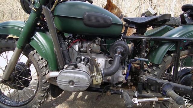 Мотоцикл Урал выезд в Горы, горная река смотреть онлайн