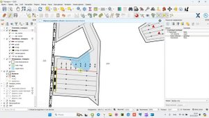 Технологическая карта. Схема разработки лесосеки. QGIS, NextGIS