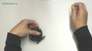 как сделать узел на нахлыстовой катушке Arbor knot