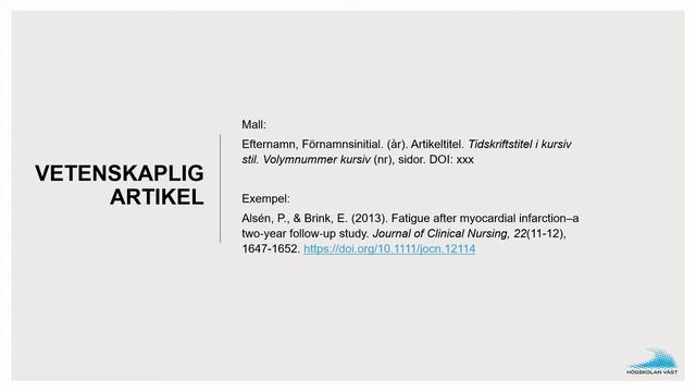 Referera med APA7 смотреть онлайн