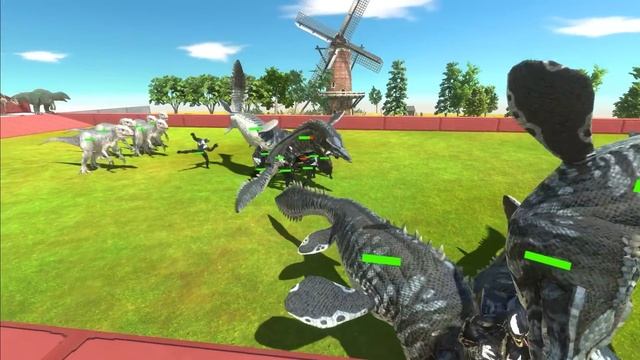 Godzilla x Mechagodzilla War - Godzilla + Mechagodzilla VS Titan Team - ARBS