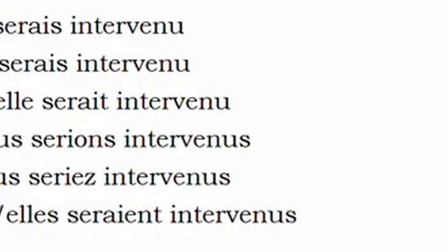 Изучение французского языка = Спряжение глаголов = Intervenir смотреть онлайн