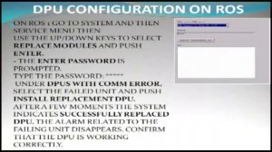 DPU REPLACEMENT AND TROUBLESHOOTING, KONGSBERG, AMS,