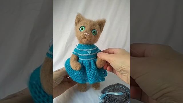 Котик по МК Марины Филипповой  #amigurumi