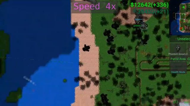 AEA vs BGC impossible AI | Beach landing map | Rusted Warfare skirmish mod gameplay