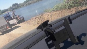 Харабали. Паромная переправа. Паром Депутат. Река Ахтуба.