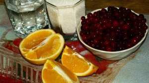 Клюква перекрученная с апельсином .Очень вкусно#cranberry_juice#морс#клюква