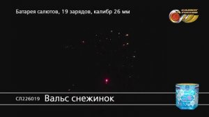 СЛ226019 Вальс снежинок - фейерверки и салюты в Новосибирске в КОЛОРЛОН ВТД