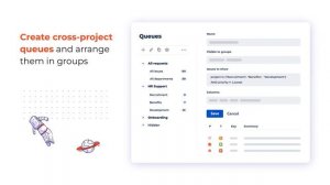 Queues for Jira Service Management app - the best app to manage multiple projects on a single scree