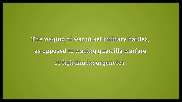 Conventional warfare Meaning смотреть онлайн