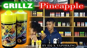 liquid grillz pineapple roasted by idj x vaporking 100ml 9mg premium