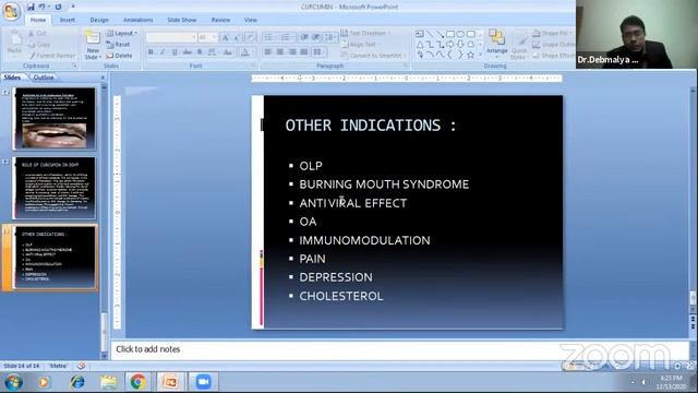 Role of curcumin in Oral Lesions смотреть онлайн