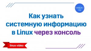 Как узнать системную информацию linux через консоль