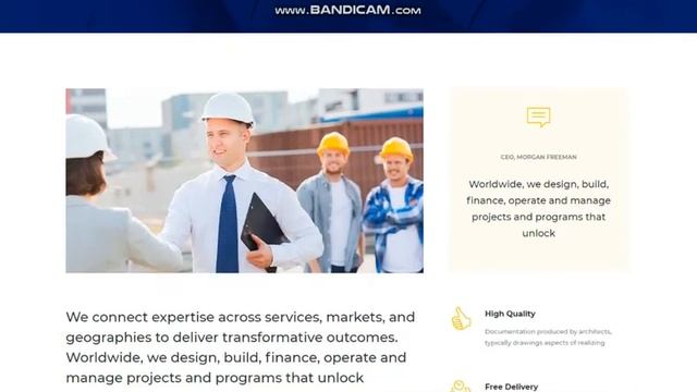 Bulding  Construction: разработка шаблона дизайна сайта для WordPress