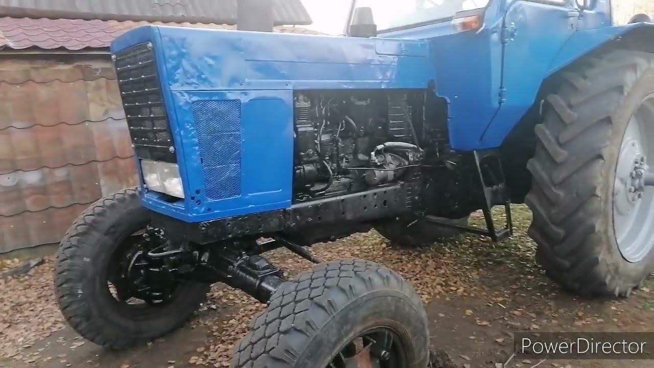 Запуск МТЗ 82, первая работенка. смотреть онлайн