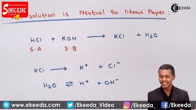 Why KCl Solution Is Neutral - Chemical Equilibrium - Chemistry Class 11