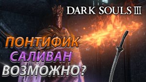 СЛОЖНЫЙ БОСС ПОНТИФИК САЛИВАН! БЕЗ ТАКТИКИ! БЕЗ ФАНТОМА! DARK SOULS 3