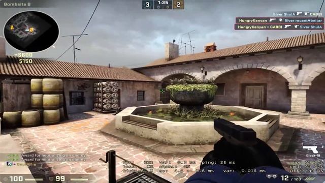 CS:GO Glock-18 MM 1v3 ACE смотреть онлайн