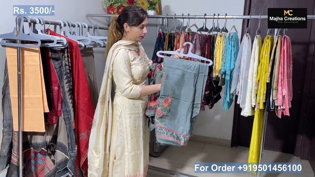 Designer Party Wear, Muslin Cotton Suit, Russian Silk Suit, Majha Creations Mohali смотреть онлайн