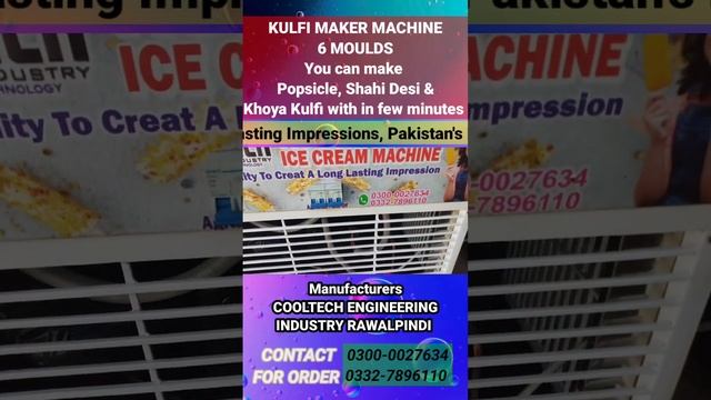 Ice Cream popsicle Kulfi Maker Machine смотреть онлайн