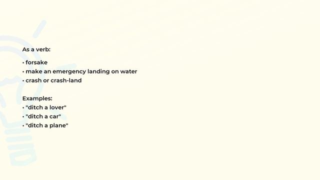 What is the meaning of the word DITCH? смотреть онлайн