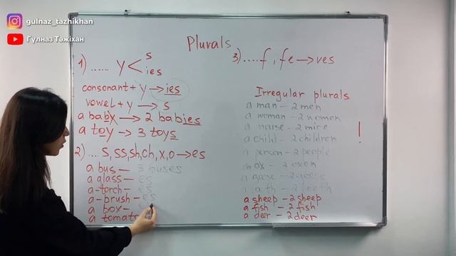 Singular and plurals