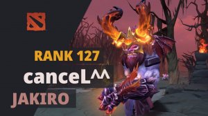 canceL^^ (Rank 127) plays Jakiro Dota 2 Full Game