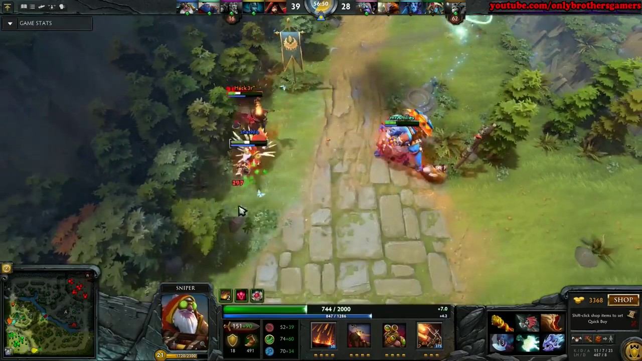 Link down Shachlo 7487 MMR Plays Sniper vol 1 - Dota 2