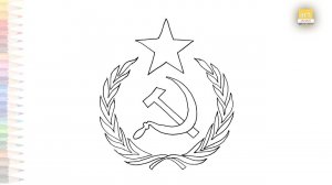 Soviet Union flag logo drawing | Рисунок флага Советского Союза | How to draw Soviet Union flag