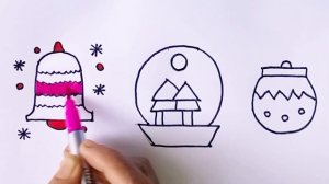 Красивые Новогодние игрушки! рисование и раскрашивание для детей