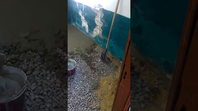 Заливка бетоном кухни.
