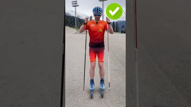 Не поднимай плечи на лыжероллерах #rollerski #лыжероллеры #лыжи