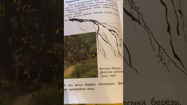 Характер линий/изобразительное искусство 2 класс