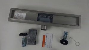 Трап для душа c решеткой под плитку (BAD45)