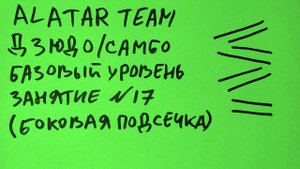 Дзюдо / Самбо базовый уровень, занятие 17 (Боковая подсечка)