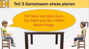 DTB B1 | Deutsch-Test für den Beruf B1 | Sprechen 3 | Gemeinsam etwas planen | zur Arbeit fahren
