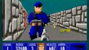 PC - Wolfenstein 3D - E5M1 100% Video