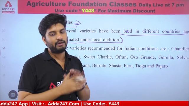 Agriculture Foundation Classes | Horticulture #43 | Strawberry| Rajasthan Pre-PG JET 2022 | NABARD