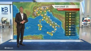 Previsioni meteo Video per mercoledì, 15 marzo