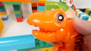 Конструктор Marble Run ASMR ☆ Лего блоки - машинка на радиоуправлении трасса с большим уклоном