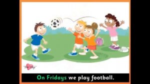 Super Minds 1 Unit 5 It's A Busy Week Song pg 60